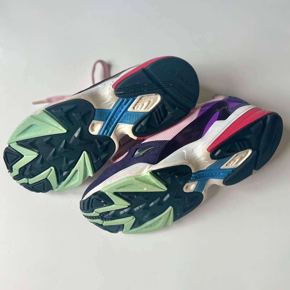 Adidas Falcon Clear Pink Legend Purple athletic shoe sneakers - Picture 10 of 11